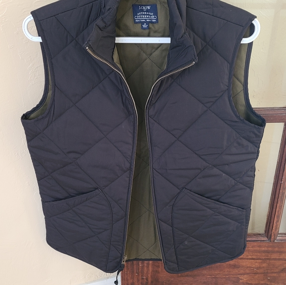 J crew quilted vest